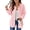 Z-Pink, variant on Womens Shacket Jacket Waffle Shirts Long Sleeve Button Down Boyfriend Shirt Coats Side Elastic Thread Tops
