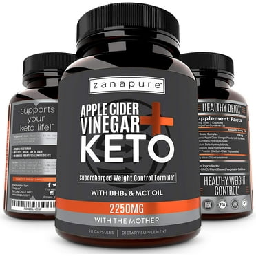 Zanapure Apple Cider Vinegar Keto - Support Ketosis & Weight Control Pills