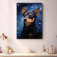 thumbnail image 2 of Portuguese Podengo Pequeno Art Starry Night Canvas Print of Van Gogh Oil Paintings Reproduction Modern Canvas Print Artwork Abstract Landscape Pictures, 2 of 4