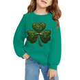 thumbnail image 3 of Otqutp St. Patricks Day Sweatshirt for Girls Long Sleeve Crewneck Irish Sweat Shirts Unisex Oversized Saint Patty's Pullover Tops, 3 of 6