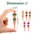 thumbnail image 5 of facefd 15 Pieces Golf Ball Tee Nail Professional Woman Body Shaped Stabilizer Base Golfing Tees Sport Fitting Training Device, 5 of 5