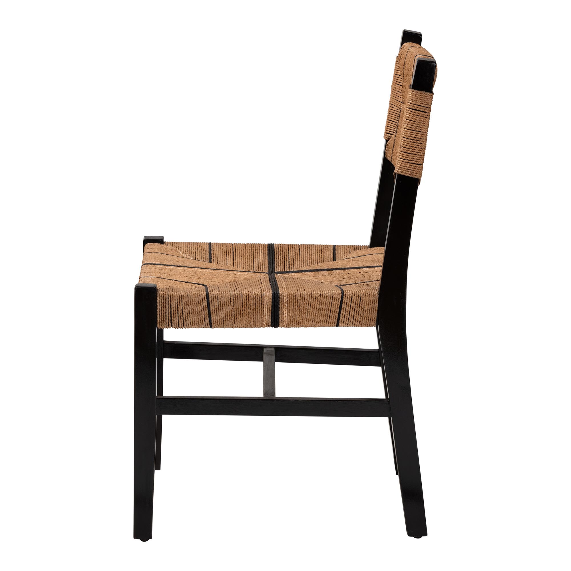 bali & pari Prita Boho Dining Chair, Black