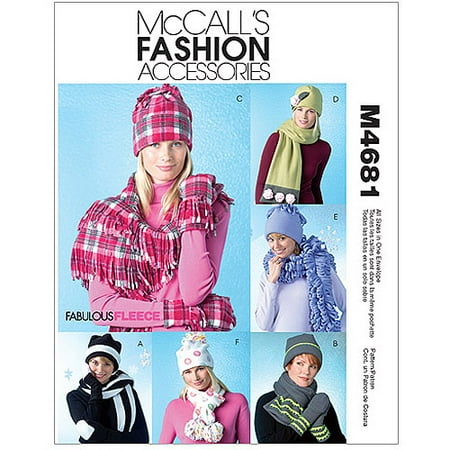 Misses' Hats, Scarves and Convertible Mittens - All Sizes in One Envelope Pattern