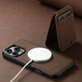 thumbnail image 4 of Ancove 2 in 1 Detachable Magnetic Wallet Compatible with iPhone 15 Case with Card Holder Faux Leather Men Women Kickstand Compatible with MagSafe,Brown, 4 of 14