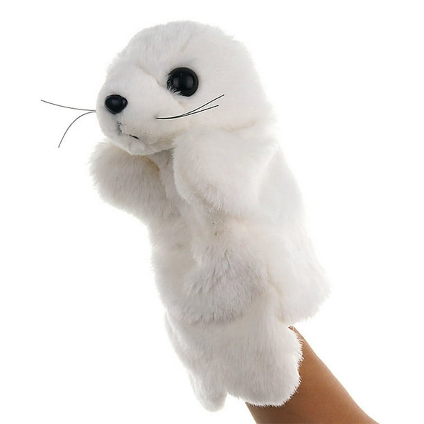 Títere de Mano de Animal, Peluche Suave, Muñeco para Juego de Roles con Relleno de Algodón, 25 x 15 x 5 cm para Cuentacuentos, Enseñanza y Jardín Infantil