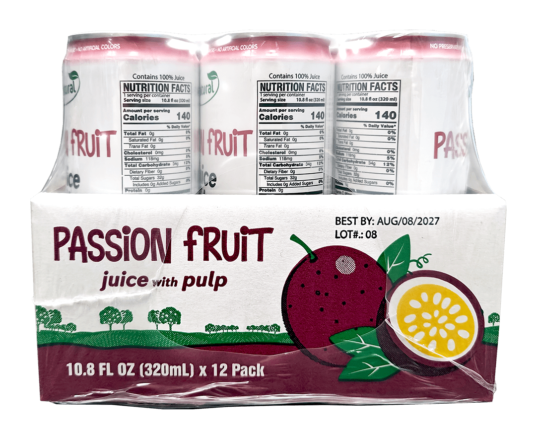 D'Natural- PASSION FRUIT Juice with pulp (100% Juice)