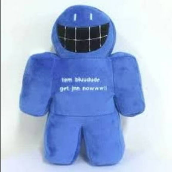 New Forsaken Bluudud Plush Toy - 9.8 Inch Soft Collectible Forsaken Game Peripheral Plushie for Video Game Fans - Tem Bluudude Join Get Jnn Nowww