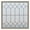 Driftwood, variant on Mission 23.5" x 23.5" White New Construction Decorative Glass Window