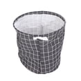 thumbnail image 4 of Cesta para ropa sucia, lavable, plegable, de cuadros negros, de gran capacidad, para el hogar, peluquería, 4 of 14