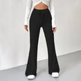 thumbnail image 6 of Fleece Lined Winter Pants High Waisted Loose Fit Thermal Yoga Pants Trousers for Women Casual Lounge Warm Joggers Sweatpants Winter Warm Gifts for Women | Sopatenor,Black XS, 6 of 9