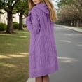 thumbnail image 3 of Sweater Cardigan Women Knitted Lightweight Purple Long Cardigan Cozy Cardigans Fall Vacation Clothes Ladies Cardigan Sweaters, 3 of 5