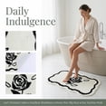 thumbnail image 3 of Unique Bargains Boho Ultra Soft Absorbent Shaggy Non Slip Bath Mat White 24" x 16", 3 of 6