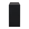 thumbnail image 5 of Acacia Wood Veneer Simple Entryway Table with Wavy Design,Suitable for Study, Entryway, Hallway, Living Room, Foyer (Black), 5 of 9
