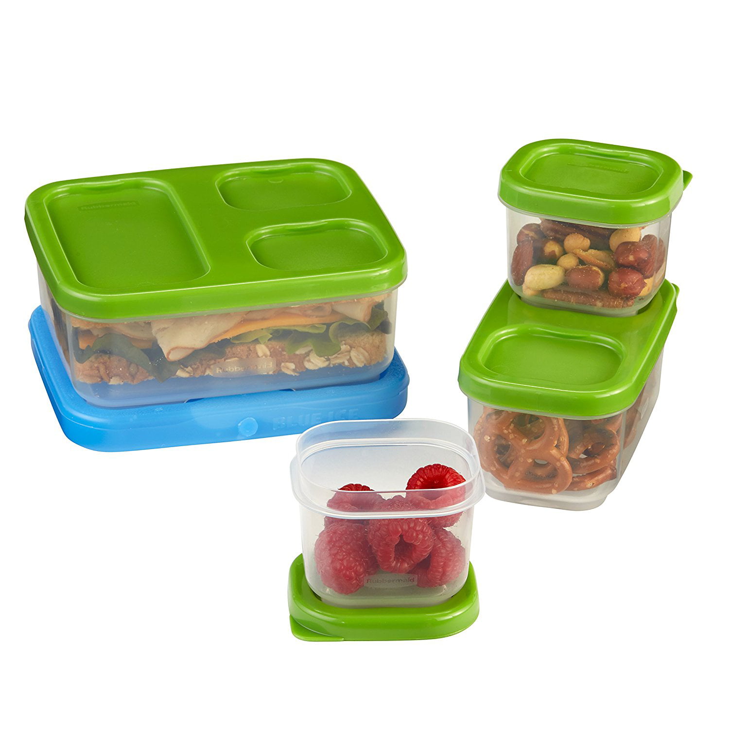 Pack of 6 Food Storage Sandwich Containers, 2 cups / 16 oz / 490 ml - 3  Different Designs. Great for Meal Prep. Kids or Adult Lunch Box - BPA Free  and