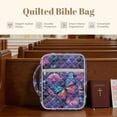 thumbnail image 7 of Xixirimido Quilted Bible Cover Bible Case for Women, Large Bible Carrying Case with Handle, Bible Study Supplies & Christian Gift for Men, Butterfly Daisy Starry Night Pattern, 7 of 7