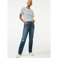 thumbnail image 5 of Free Assembly Women's Super High Rise Straight Jeans, 5 of 5