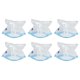 thumbnail image 5 of 6 Pcs Vacuum Storage Bag Space Saving Good Sealing Transparent Reusable Vacuum Sealer Bags for Food Clothes 26x34cm/10.2x13.4in, 5 of 5
