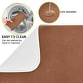 thumbnail image 2 of Dish Drying Mat for Kitchen Counter | Reversible, Super Absorbent & Hanging | 16x18 / 18x24 Inch (S/M)，Brown, 2 of 8