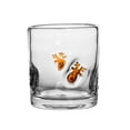 thumbnail image 1 of Vasos de vidrio sin tallo con temática navideña, diseño de textura única, decoración para fiesta de Acción de Gracias y Navidad., 1 of 8