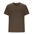 thumbnail image 5 of LWavelet Distressed Pocket Men's Short Sleeve T-Shirt Soft Ideal for Summer Casual and Leisure Wear Brown 3XL, 5 of 6
