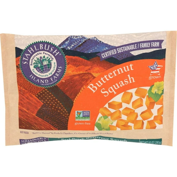Stahlbush Island Farms Diced Butternut Squash, 10 Ounce -- 12 per Case.