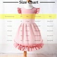 thumbnail image 3 of Cute Dresses for Girls Size 2-10 Ruffle Sleeveless A-Line Sundresses Toddlers Kids Trendy Solid Color Bowknot Backless Crewneck Dress, 3 of 8