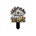 thumbnail image 1 of Wooden Garden Welcome Sign Stake Weather-Resistant for Outdoor Courtyard Flower Pot Decor, 1 of 4