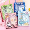 thumbnail image 2 of 6 Pcs/set Cute 3D Cartoon Stationery Set Pencil Notebook Ruler Eraser Set School Children Learning Gift Box Supplies, 2 of 4