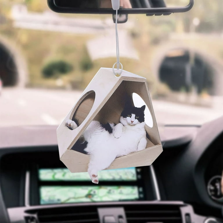 WOXINDA Flying Cat Pendant Car Backpack Ornaments Cute Car Hanging Ornament  
