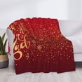 thumbnail image 3 of Salouo Merry Christmas Print Throw Blanket Gifts for Women Men Soft Flannel Blanket for Home Living Room Decor Bedroom Blanket Gifts for Mom Dad -80"x60", 3 of 6