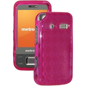 Hot Pink Argyle Diamonds Premium Designer Luxe Argyle Skin Case for Cricket Huawei M750, Huawei M750 - Hot Pink ()