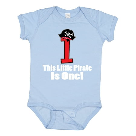 

Inktastic 1st Birthday Outfit Pirate Hat Number 1 Gift Baby Boy Bodysuit