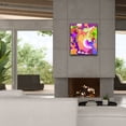 thumbnail image 4 of Epic Graffiti 'Cat With Abstract Background' by Holly McGee, Canvas Wall Art, 26"x30", 4 of 8