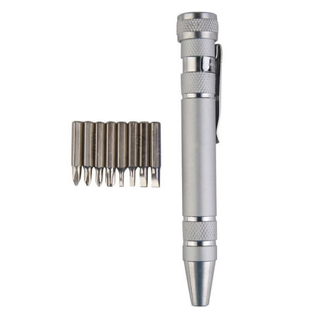 

Precision Screwdriver Pen Style Mini Torx Slotted Screw Driver Multi-Tool 8 in 1