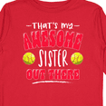 thumbnail image 4 of Inktastic That's My Awesome Sister Out There with Softballs Boys or Girls Long Sleeve Toddler T-Shirt, 4 of 5