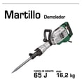 thumbnail image 3 of Martillo Demoledor 1750W Rompedor De Concreto C/ Maletín Y Cinceles MD-1750 Oakland, 3 of 4