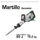 thumbnail image 3 of Martillo Demoledor 1750W Rompedor De Concreto C/ Maletín Y Cinceles MD-1750 Oakland, 3 of 4