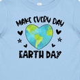 thumbnail image 4 of Inktastic Make Every Day Earth Day with Hearts and Stars Boys or Girls Baby T-Shirt, 4 of 5