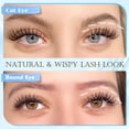 thumbnail image 2 of Eyelash Clusters PHKERATA, rizo natural de pestañas en forma de C, 10-16 mm, 110 unidades, 2 of 7