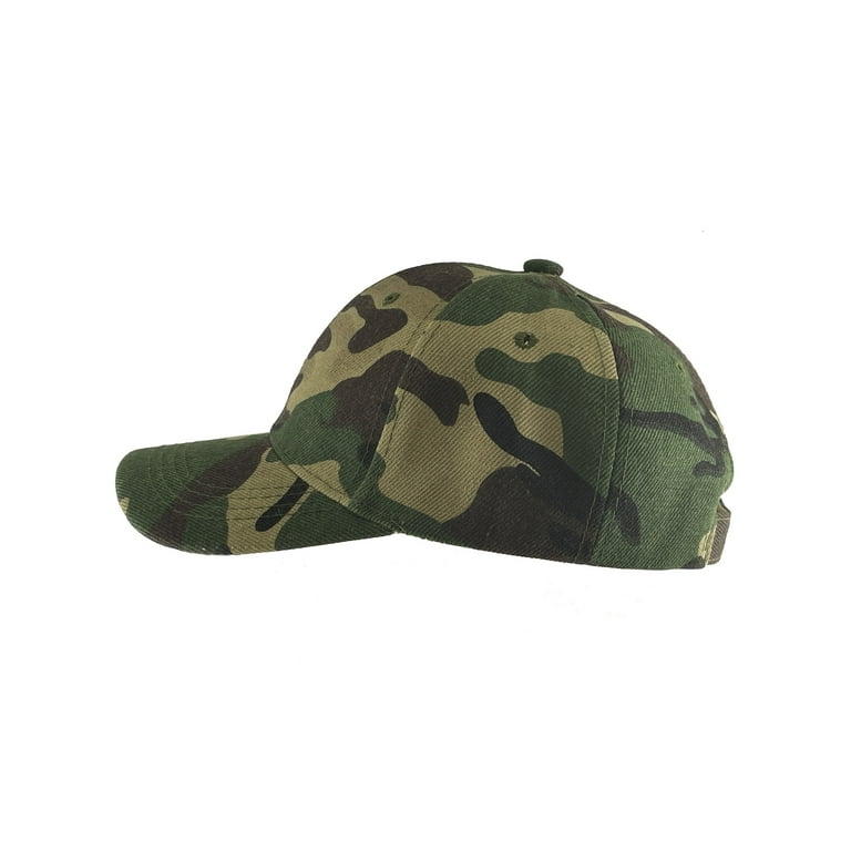 TopHeadwear Blank Kids Youth Baseball Hat Camo