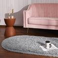 thumbnail image 2 of Homore Ultra Soft Modern Oval Rugs for Bedroom, 2.6' x 5.3' , Gray, 2 of 6
