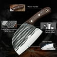 thumbnail image 3 of ZNEG 8PCS Butcher Knife Set, Hand Forged Chef Knife & Meat Cleaver Knife Set for Home, Outdoor Cooking, Camping, 3 of 10