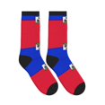 thumbnail image 4 of Mens Crew Socks Womens ?haitians Flag Workout Training Athletic Socks, 4 of 7