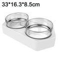 thumbnail image 2 of Hexagonal Double Bowl Automatic Pet Bowl Feeder, 2 of 5