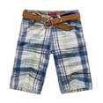 thumbnail image 1 of Aayomet Mens Running Shorts Street Leisure Sports Multi Pocket Drawstring Stretch Waist Color Cargo Shorts (Blue, 36), 1 of 3