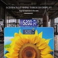 thumbnail image 3 of Bathroom Scale, Highly Accurate Digital Body Scale,Precisely Measures Weight up to 400 lbs-Beautiful Sunflower In The Field With Blue Sky Background, 3 of 4