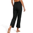 thumbnail image 6 of Womens Linen Pants Casual Cotton Linen Crop Pants Lightweight High Waist Straight Leg Lounge Trousers 2026 Beach Travel Vacation Outfits, 6 of 7