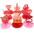 thumbnail image 3 of Miangastore Honeycomb Centerpieces Red Paper 9Pcs 5.9Inch Bottom Diameter, 3 of 8