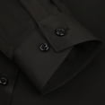 thumbnail image 5 of TANSILING Men's White Dress Shirt Slim Fit Button Down Long Sleeve Casual Business Shirt, 5 of 6