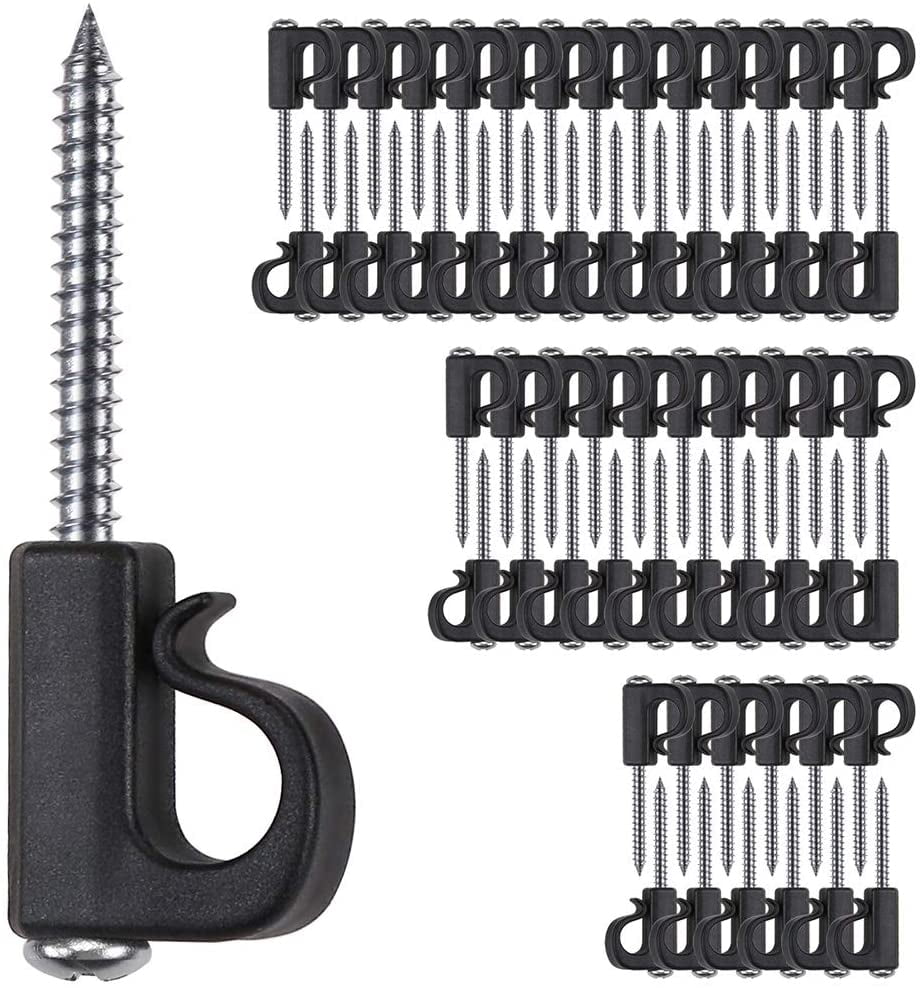 HISRFOCSP Pack of 40 QHanger, Christmas Lights Hanger Hooks Easy